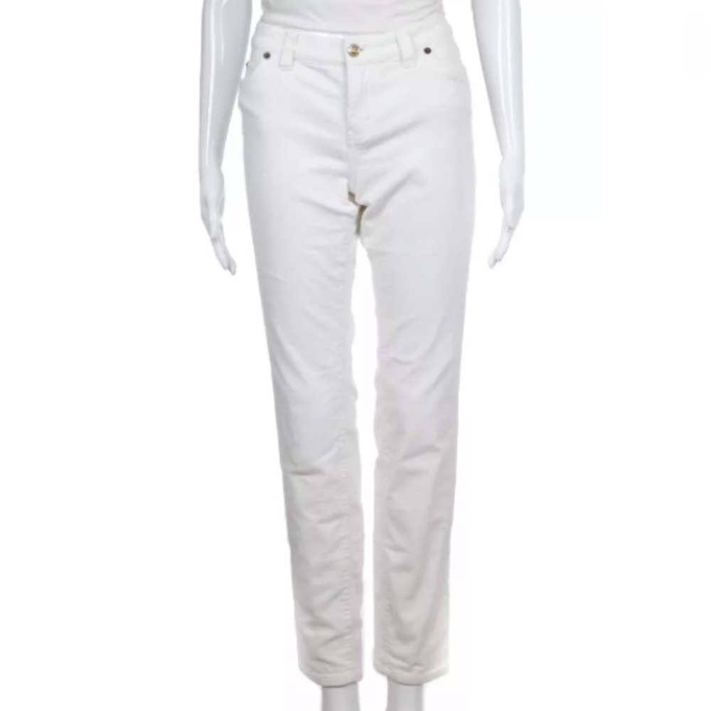 Vineyard Vines white slim corduroy pants 8